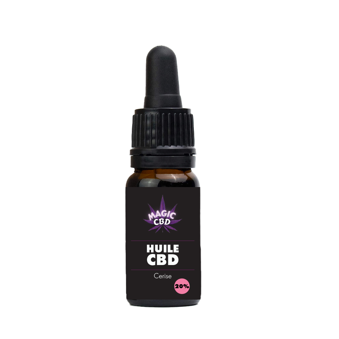 Huile 20% de CBD Broad Spectrum - Cerise noire - Magic CBD