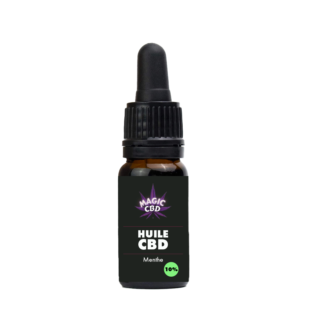 Huile 10% de CBD Broad Spectrum - Menthe sauvage - Magic CBD