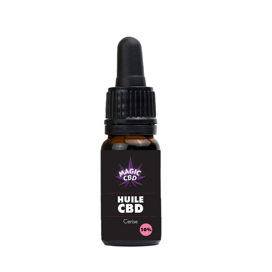Huile 10% de CBD Broad Spectrum - Cerise noire