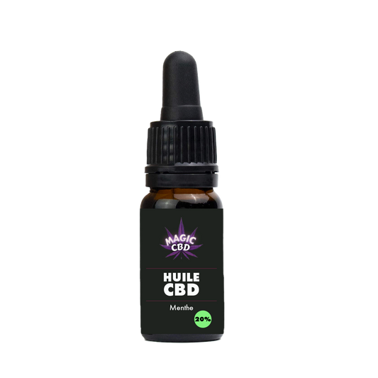 Huile 20% de CBD Broad Spectrum - Menthe sauvage
