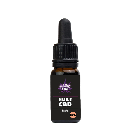 Huile 20% de CBD Broad Spectrum - Pêche de vigne