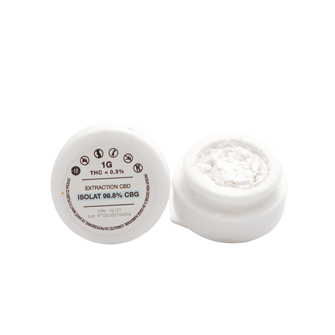 Isolat - 99.8% CBG | High Society — 1g